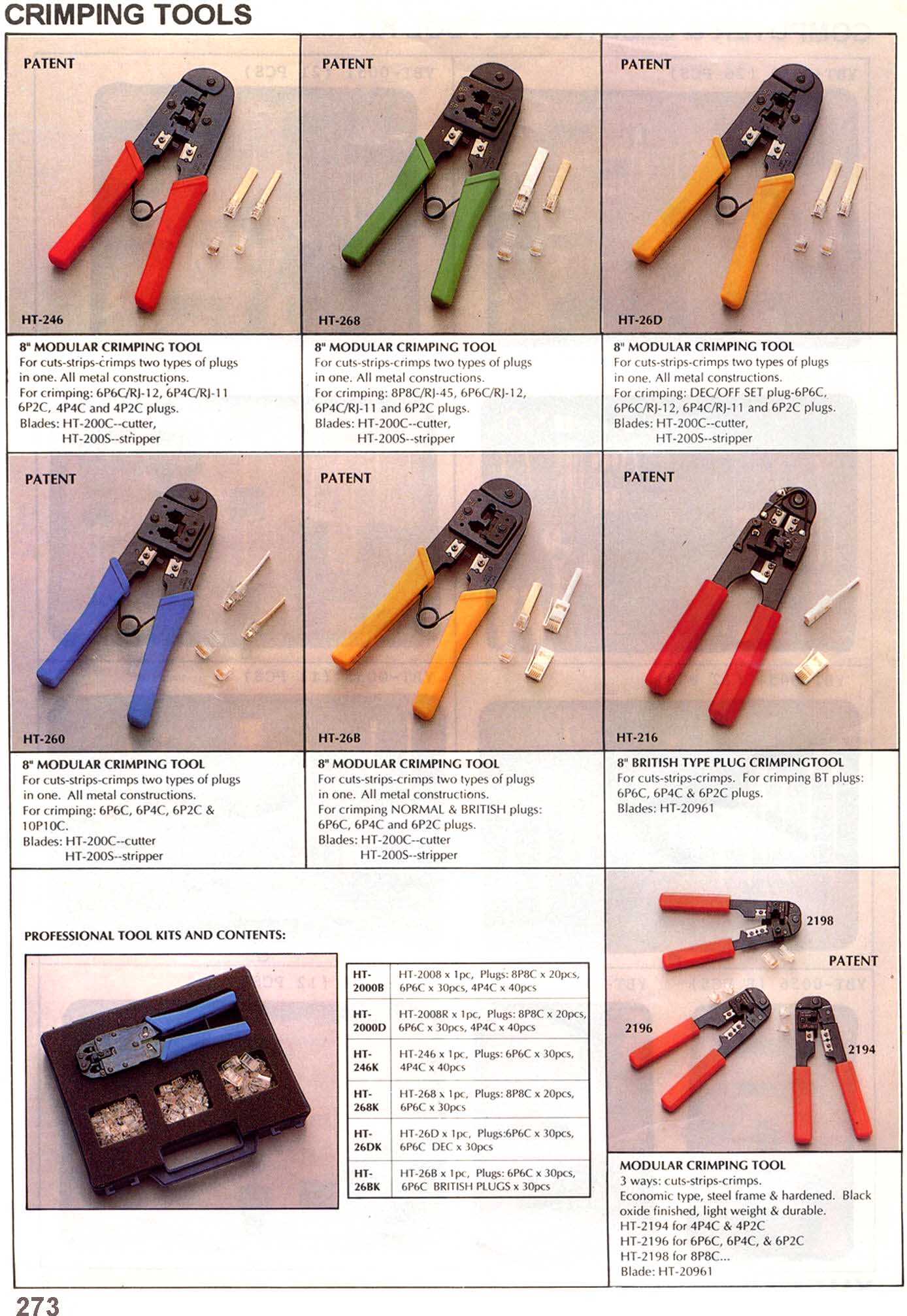 crimping tools p273