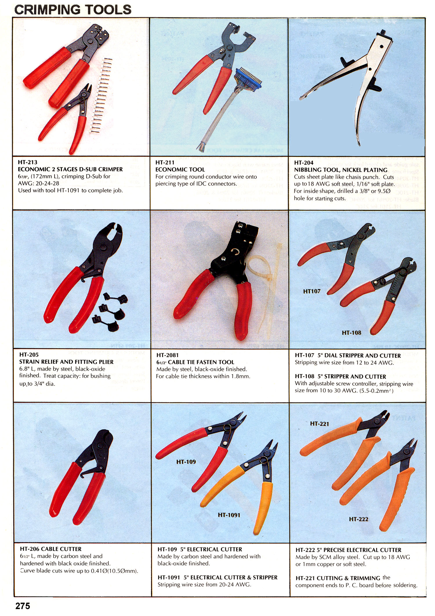 crimping tools p275